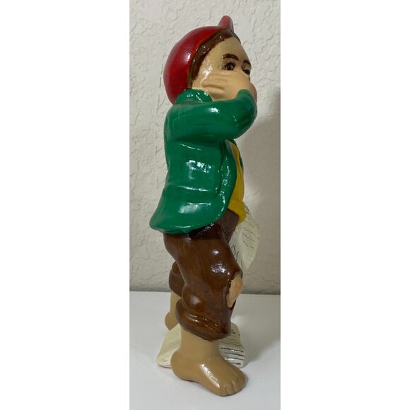 Vintage 1964 Ceramic Daily News Carrier Figurine Mid-Century Modern MCM 1960s - Picture 4 of 6